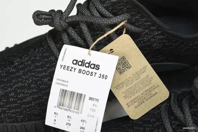 2023) Pirate Black Adidas (2022 Yeezy 350 Boost BB5350 0617